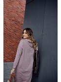 Rochie de baza cu buzunar si cravate cappuccino FI723 - Magazin online - Boutique